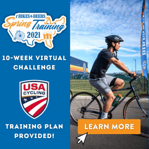 Bike and Beers Virtual Spring Training Ride, March 29 - April 6