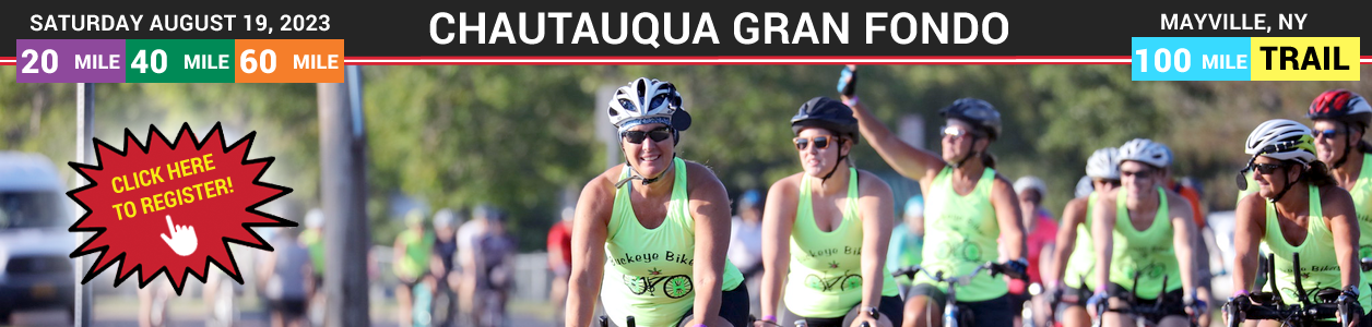 2023 Chautauqua Gran Fondo, Mayville, NY - August 19 - REGISTER NOW!