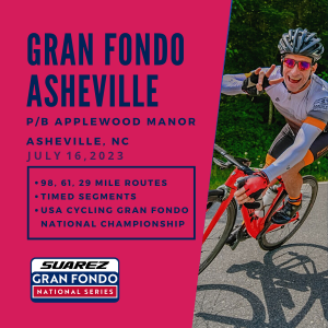 Gran Fondo Asheville, July 16, 2023