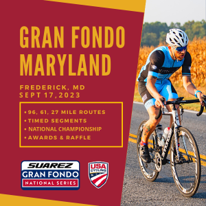 Gran Fondo Maryland, September 18, 2023