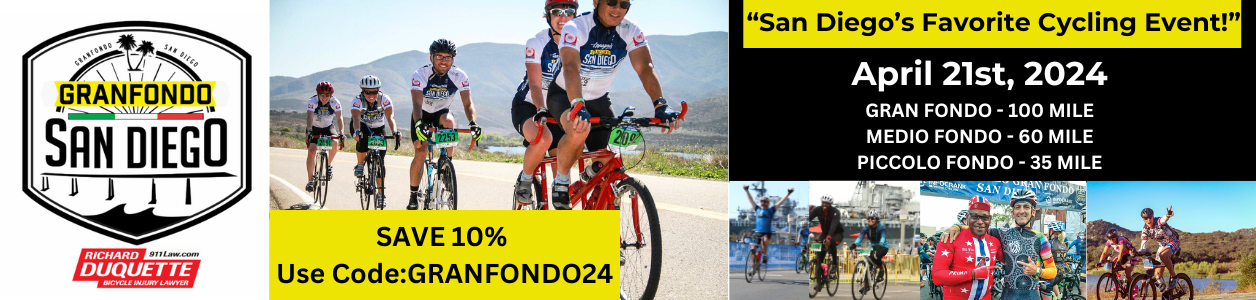 Granfondo San Diego, April 21st 2024 - REGISTER NOW!